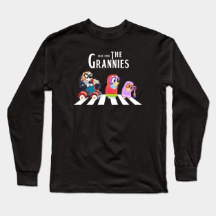 bluey here come the grannies, band style Long Sleeve T-Shirt